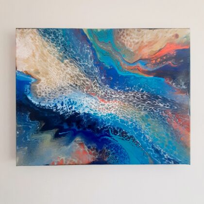 coulée océanique  (50 x 40 cm)